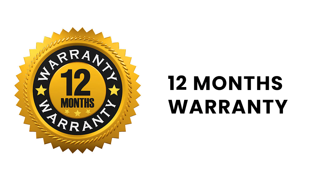 12 Months Warranty